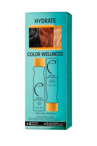 Malibu Hydrate Color Wellness Collection šampon 266 ml + kondicionér 266 ml + wellness sáčky 5 kusů