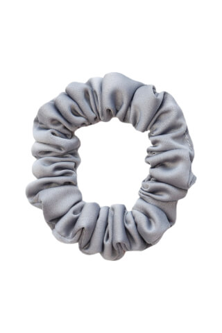 MURU Úzká Saténová Scrunchie gumička - Šedá Matná