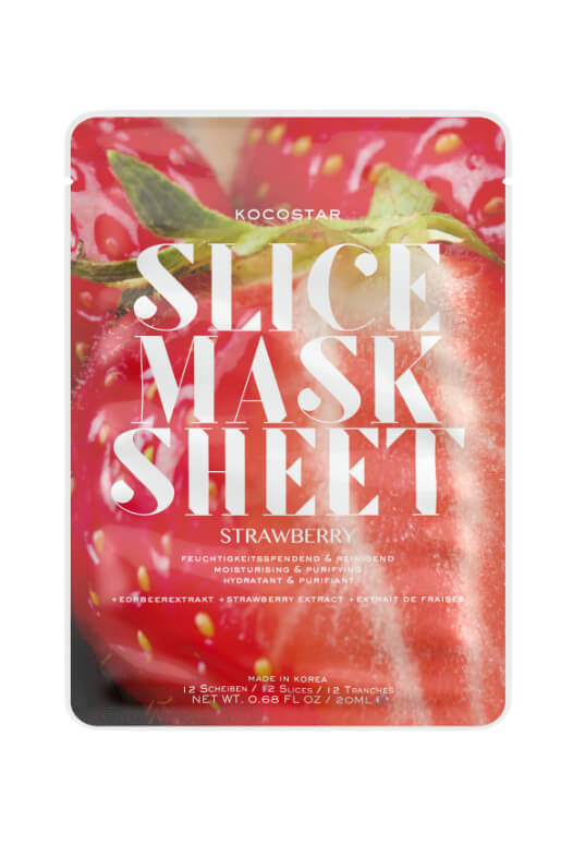 Kocostar Slice Mask Sheet Strawberry pleťová maska 20 ml