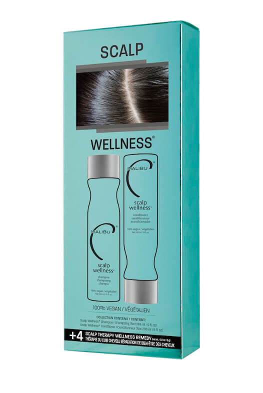 Malibu Scalp Wellness Collection šampon 266 ml + kondicionér 266 ml + wellness sáčky 4 kusy
