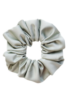 MURU Velká Saténová Scrunchie gumička - Mentolová Matná