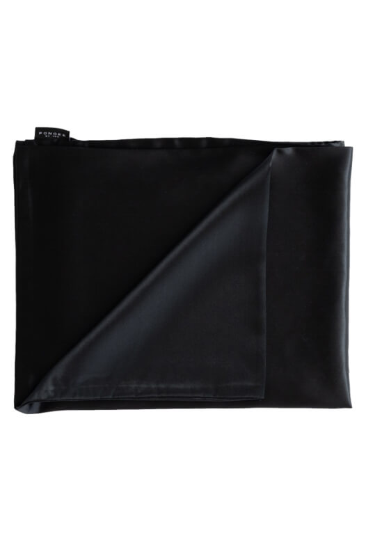 Pongee Pillow Case Black 90x70 cm