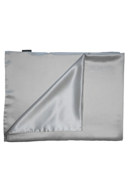 Pongee Pillow Case Silver 90x70 cm
